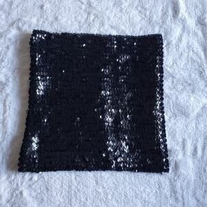 Noa Black Sequin Tube Top